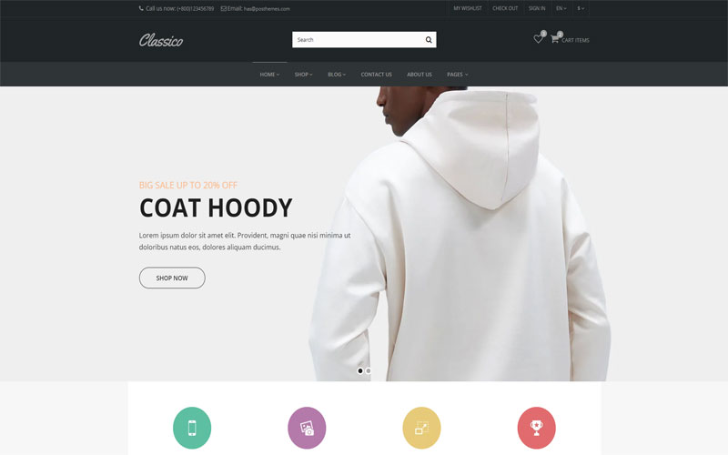 Mẫu thiết kế website thời trang độc đáo